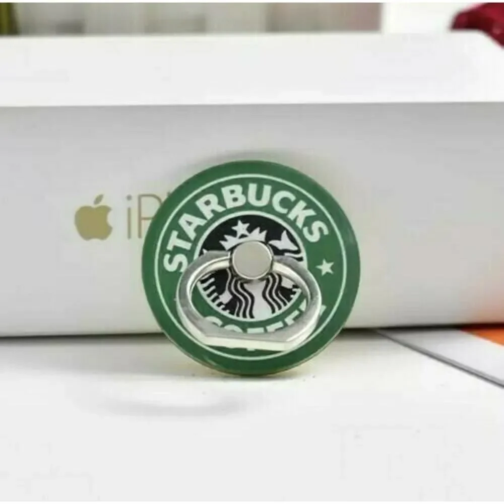 STARBUCKS Phone Ring Holder Stand Universal COFFEE Tablet Reusable Kickstand NEW